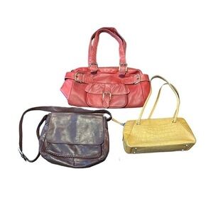 Bundle of 3 purses - Monsac, Francesco Biasia & Red Sophia Visconti.